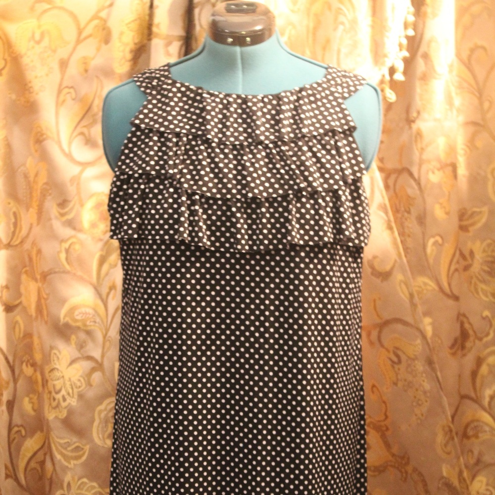 ENFOCUS Women Ruffle Loose Straight Dress Size 14W